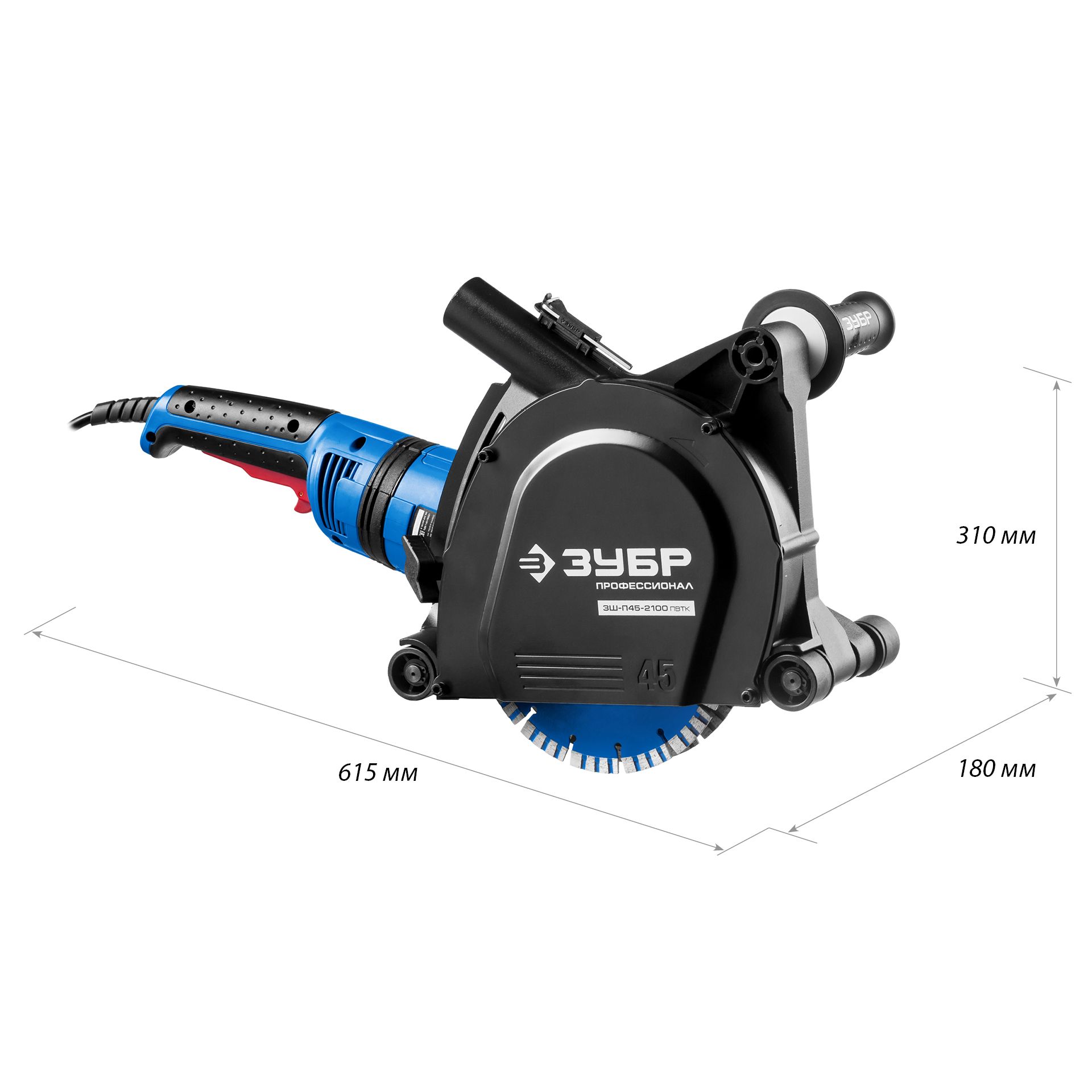 Штроборез + мет. ящик ЗШ-П45-2100 ПВТК