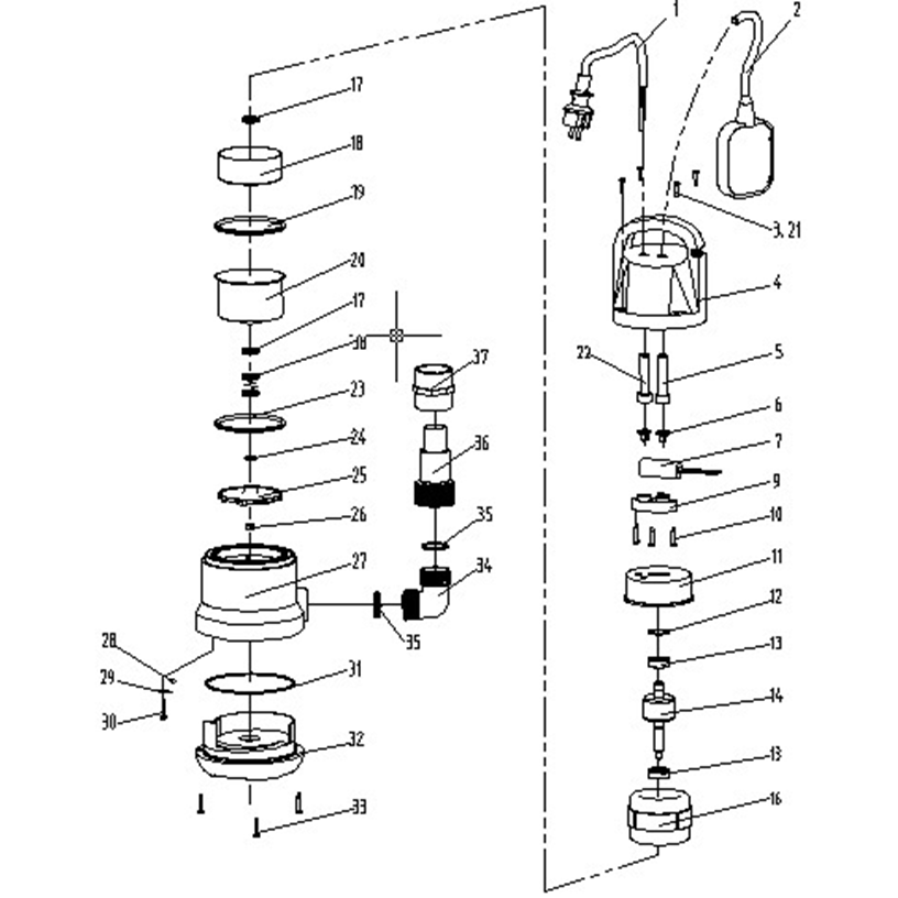 Насос дренажный ЗНПЧ-550