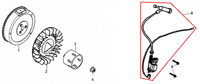 8 МАГНЕТО - МАХОВИК ГЕНЕРАТОР CHAMPION GG7501E-3