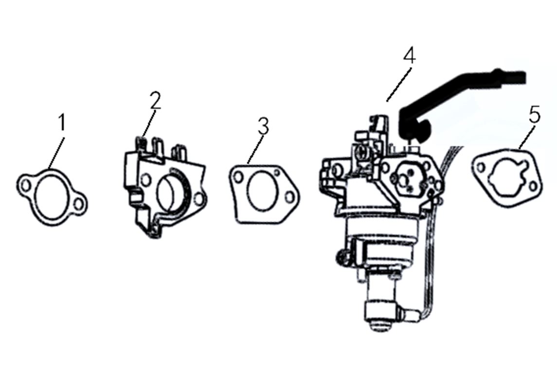 ЗАПЧАСТИ ДЛЯ ГЕНЕРАТОРА БЕНЗИНОВОГО ELITECH СГБ 6500Р (КАРБЮРАТОР)