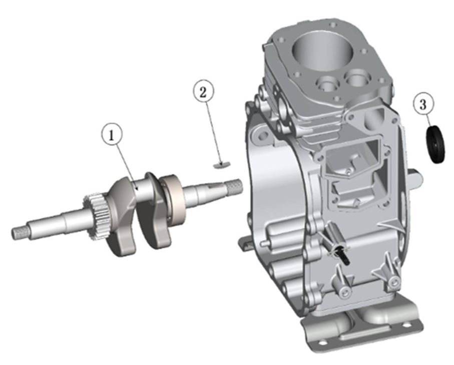 ЗАПЧАСТИ ДЛЯ МОТОПОМПЫ БЕНЗИНОВОЙ ELITECH МБ 210 Д 40 (ВАЛ КОЛЕНЧАТЫЙ)