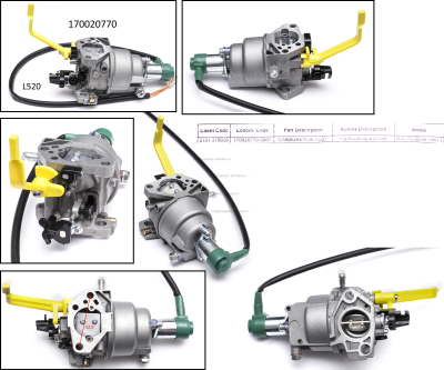 Карбюратор в сборе  170020770-0007  БЭС6500РМ