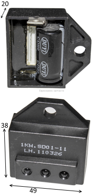 Блок индикаторов 1кВт SD01-11 однорядный разъем