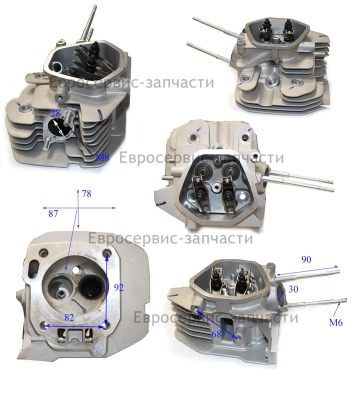 Головка цилиндра, 188. 10060003. СГБ 6500.8000Р.Е.ЕАМ