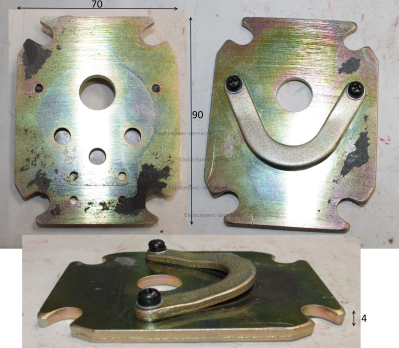 Плита клапанная в сборе 6х6х6х15х70х90х9х4 (Дугообразные 8х35+32+35 пластина+ограничитель)