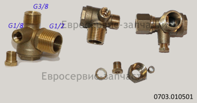 Клапан обр. G1/8"-G1/2"-G3/8"=D9,148/P0,907/28-d19,754/P1,814/14-d16,662/1,337/19 9048025 МК102N-50.