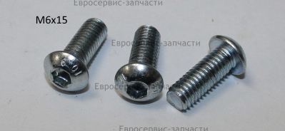 Винт с головкой полукруглой M6х10 мм
