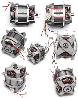 Электродвигатель в сборе. R8401-512601. ЕК 1600