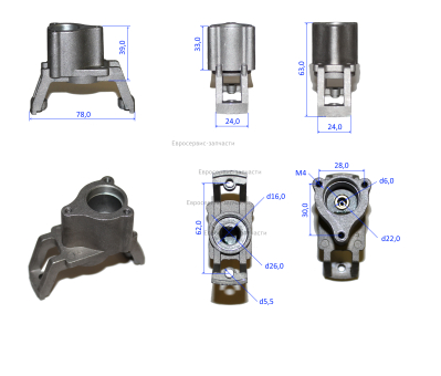 Крышка электродвигателя передняя 17-D010004 ЭТ800 2017