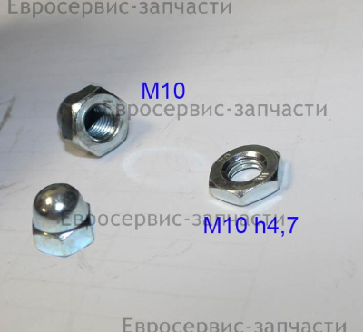 Гайка низкая M10х1,5 DIN 439