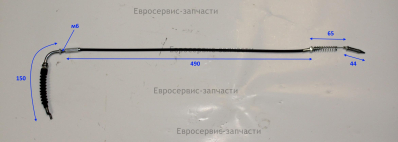Трос рукоятки с пружиной L=72см L=72см 8-SX-ZZ-36K СМ 7Э замена 1500.111700