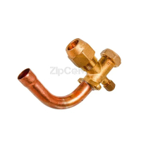 Кран сервисный (порт) 3/4" угловой 90° для кондиционеров