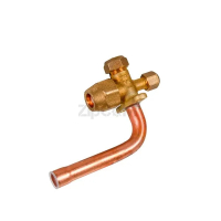 Кран сервисный (порт) 1/2" угловой 90° для кондиционеров
