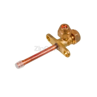 Кран сервисный (порт) 1/4" прямой для кондиционеров